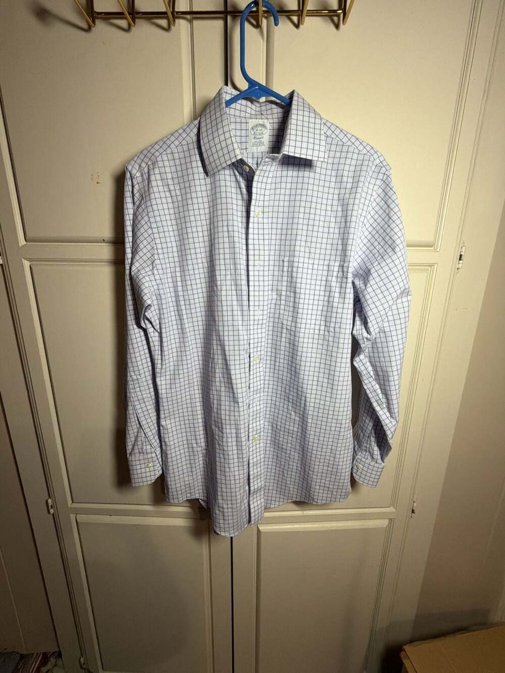 Brooks Brothers Classic Fit Non-Iron Supima Cotton Plaid Dress Shirt